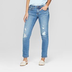 Universal Thread Mid-Rise Girlfriend Crop Jeans